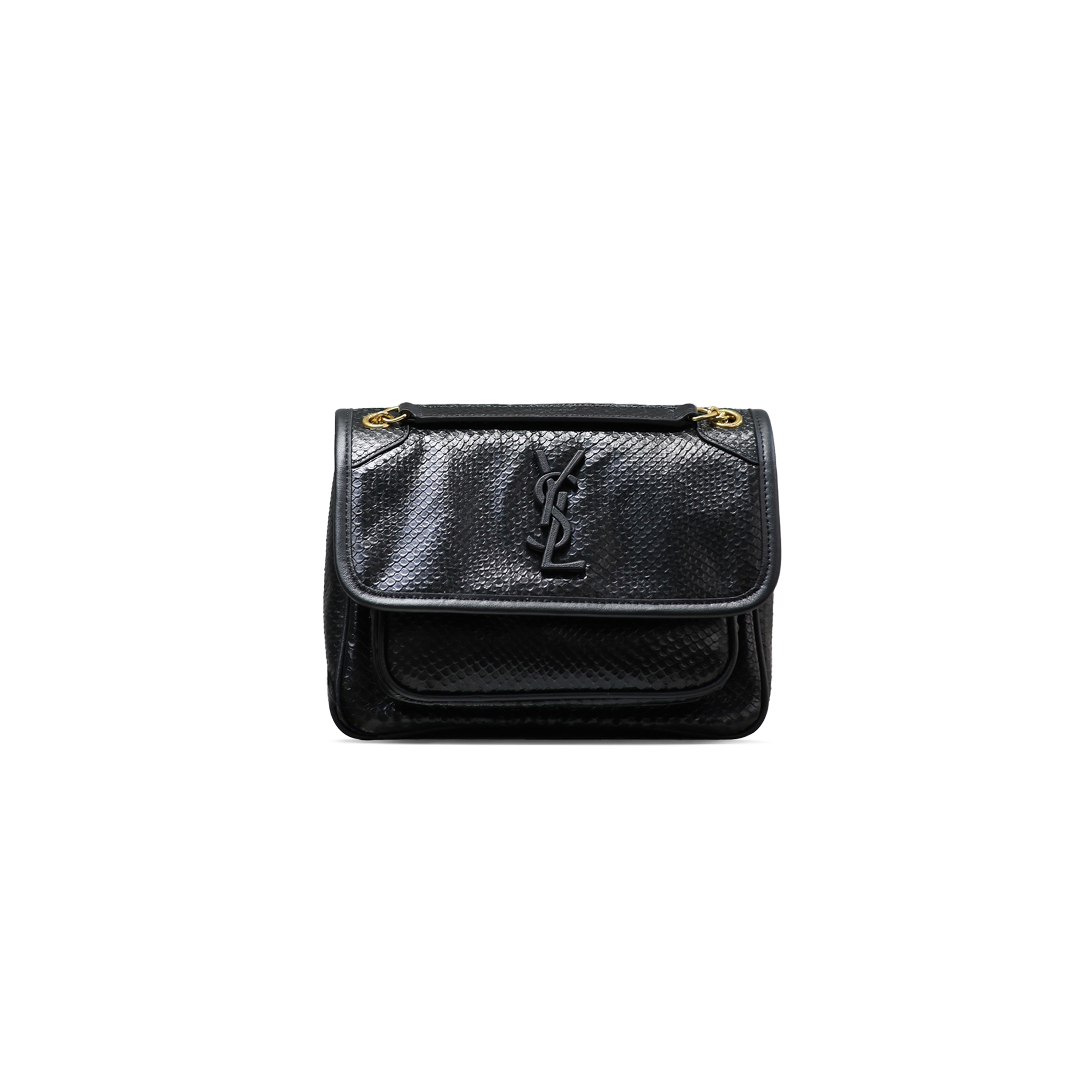 YSL NIKI BABY IN SNAKE PATTERN LEATHER 633151211025 (22*16.5*12cm)